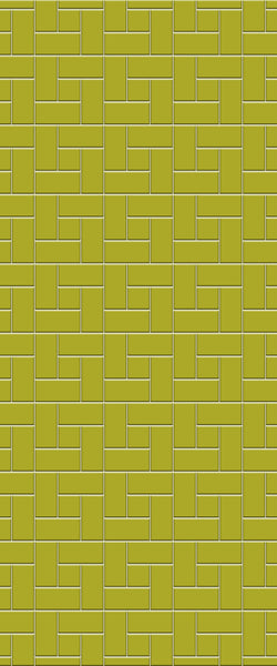 Yellow Windmill Tile Acrylic Shower Panel 2440mm x 1220mm ( 3mm Thick) - CladdTech