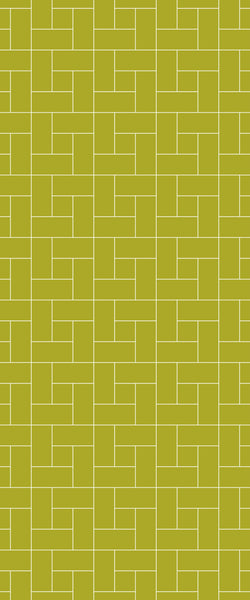 Yellow Windmill Tile Acrylic Shower Panel 2440mm x 1220mm ( 3mm Thick) - CladdTech