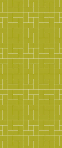 Yellow Windmill Tile Acrylic Shower Panel 2440mm x 1220mm ( 3mm Thick) - CladdTech