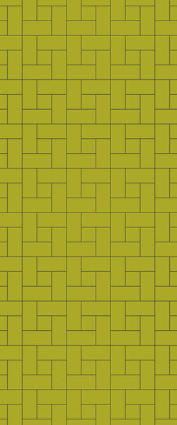 Yellow Windmill Tile Acrylic Shower Panel 2440mm x 1220mm ( 3mm Thick) - CladdTech