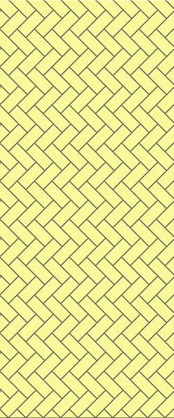 Yellow Diagonal Herringbone Tile Acrylic Shower Wall Panel 2440mm x 1220mm (3mm Thick) - CladdTech