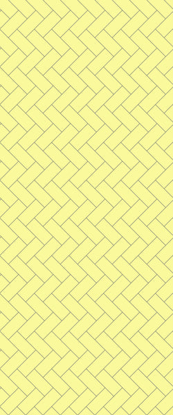 Yellow Diagonal Herringbone Tile Acrylic Shower Wall Panel 2440mm x 1220mm (3mm Thick) - CladdTech