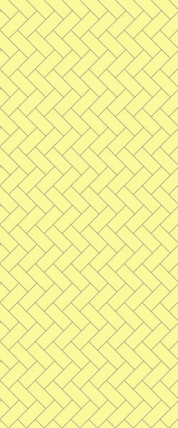 Yellow Diagonal Herringbone Tile Acrylic Shower Wall Panel 2440mm x 1220mm (3mm Thick) - CladdTech