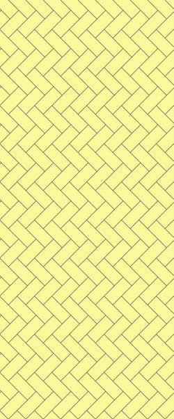Yellow Diagonal Herringbone Tile Acrylic Shower Wall Panel 2440mm x 1220mm (3mm Thick) - CladdTech