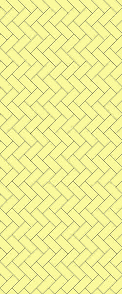 Yellow Diagonal Herringbone Tile Acrylic Shower Wall Panel 2440mm x 1220mm (3mm Thick) - CladdTech