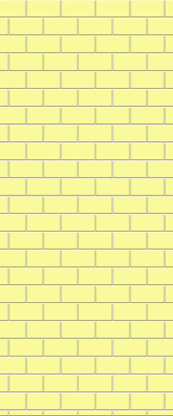 Yellow Subway Tile Acrylic Shower Wall Panel 2440mm x 1220mm ( 3mm Thick) - CladdTech