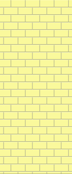 Yellow Subway Tile Acrylic Shower Wall Panel 2440mm x 1220mm ( 3mm Thick) - CladdTech