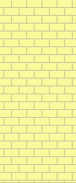 Yellow Subway Tile Acrylic Shower Wall Panel 2440mm x 1220mm ( 3mm Thick) - CladdTech