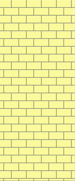 Yellow Subway Tile Acrylic Shower Wall Panel 2440mm x 1220mm ( 3mm Thick) - CladdTech