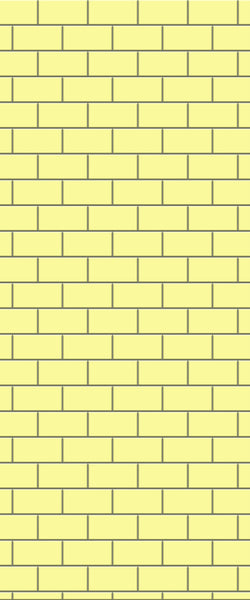 Yellow Subway Tile Acrylic Shower Wall Panel 2440mm x 1220mm ( 3mm Thick) - CladdTech