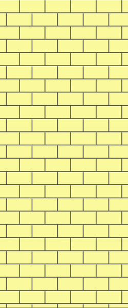 Yellow Subway Tile Acrylic Shower Wall Panel 2440mm x 1220mm ( 3mm Thick) - CladdTech