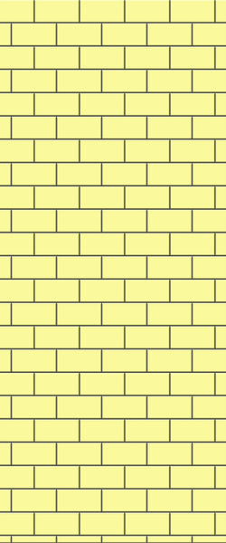 Yellow Subway Tile Acrylic Shower Wall Panel 2440mm x 1220mm ( 3mm Thick) - CladdTech