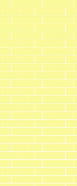 Yellow Subway Tile Acrylic Shower Wall Panel 2440mm x 1220mm ( 3mm Thick) - CladdTech