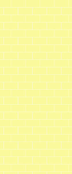 Yellow Subway Tile Acrylic Shower Wall Panel 2440mm x 1220mm ( 3mm Thick) - CladdTech