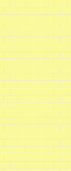 Yellow Subway Tile Acrylic Shower Wall Panel 2440mm x 1220mm ( 3mm Thick) - CladdTech