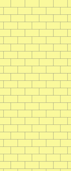 Yellow Subway Tile Acrylic Shower Wall Panel 2440mm x 1220mm ( 3mm Thick) - CladdTech