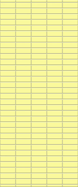 Yellow Horizontal Block Tile Acrylic Shower Panel 2440mm x 1220mm (3mm Thick) - CladdTech