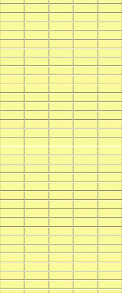 Yellow Horizontal Block Tile Acrylic Shower Panel 2440mm x 1220mm (3mm Thick) - CladdTech