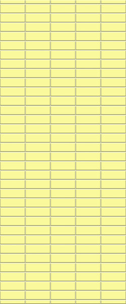 Yellow Horizontal Block Tile Acrylic Shower Panel 2440mm x 1220mm (3mm Thick) - CladdTech