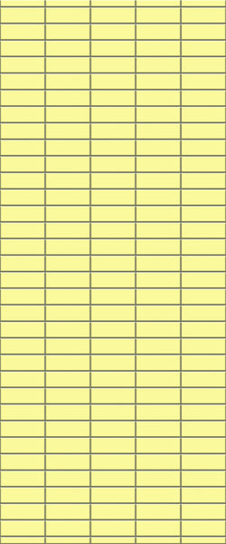 Yellow Horizontal Block Tile Acrylic Shower Panel 2440mm x 1220mm (3mm Thick) - CladdTech