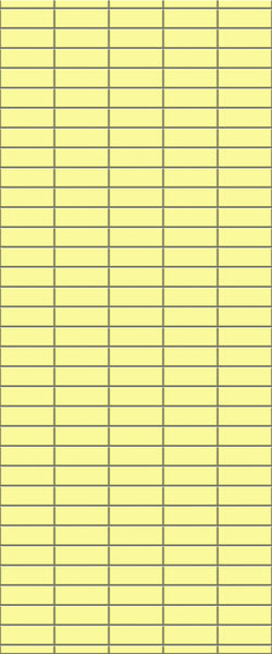 Yellow Horizontal Block Tile Acrylic Shower Panel 2440mm x 1220mm (3mm Thick) - CladdTech
