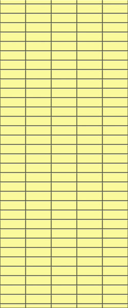 Yellow Horizontal Block Tile Acrylic Shower Panel 2440mm x 1220mm (3mm Thick) - CladdTech