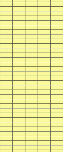 Yellow Horizontal Block Tile Acrylic Shower Panel 2440mm x 1220mm (3mm Thick) - CladdTech