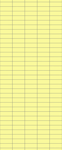 Yellow Horizontal Block Tile Acrylic Shower Panel 2440mm x 1220mm (3mm Thick) - CladdTech