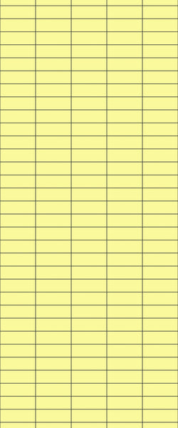 Yellow Horizontal Block Tile Acrylic Shower Panel 2440mm x 1220mm (3mm Thick) - CladdTech