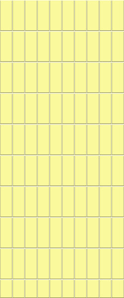 Yellow Vertical Block Tile Acrylic Shower Panel 2440mm x 1220mm ( 3mm Thick) - CladdTech