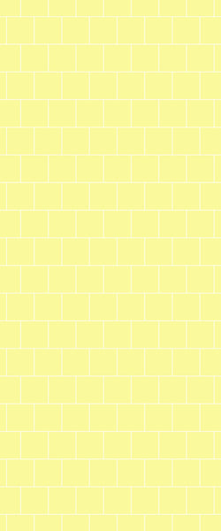 Yellow Large Square's Tile Acrylic Shower Wall Panel 2440mm x 1220mm ( 3mm Thick) - CladdTech