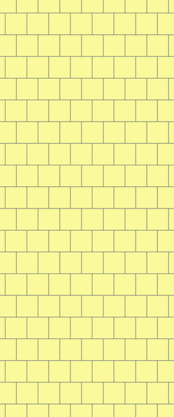 Yellow Large Square's Tile Acrylic Shower Wall Panel 2440mm x 1220mm ( 3mm Thick) - CladdTech