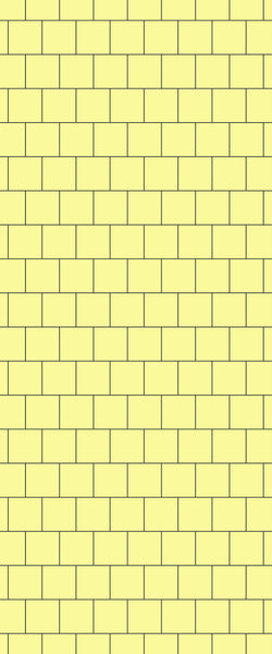 Yellow Large Square's Tile Acrylic Shower Wall Panel 2440mm x 1220mm ( 3mm Thick) - CladdTech