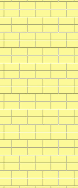 Yellow Brickbond Tile Acrylic Shower Wall Panel 2440mm x 1220mm ( 3mm Thick) - CladdTech
