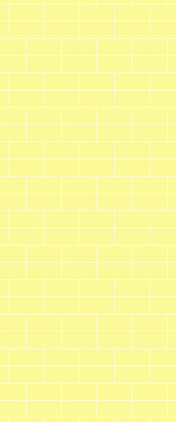 Yellow Brickbond Tile Acrylic Shower Wall Panel 2440mm x 1220mm ( 3mm Thick) - CladdTech