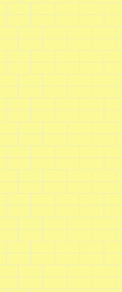 Yellow Brickbond Tile Acrylic Shower Wall Panel 2440mm x 1220mm ( 3mm Thick) - CladdTech