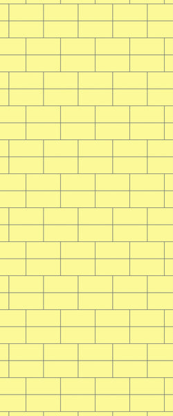 Yellow Brickbond Tile Acrylic Shower Wall Panel 2440mm x 1220mm ( 3mm Thick) - CladdTech