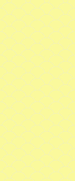 Yellow Fishscales Tile Acrylic Shower Panel 2440mm x 1220mm (3mm Thick) - CladdTech