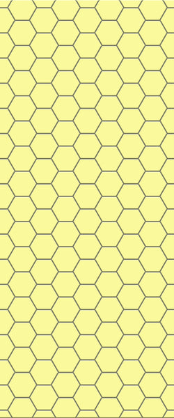 Yellow Hexagon Tile Acrylic Wall Panel 2440mm x 1220mm (3mm Thick) - CladdTech