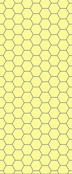 Yellow Hexagon Tile Acrylic Wall Panel 2440mm x 1220mm (3mm Thick) - CladdTech