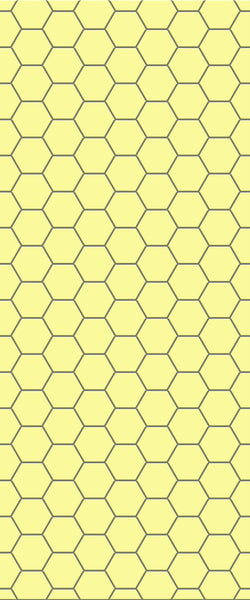 Yellow Hexagon Tile Acrylic Wall Panel 2440mm x 1220mm (3mm Thick) - CladdTech