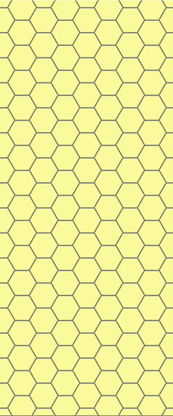 Yellow Hexagon Tile Acrylic Wall Panel 2440mm x 1220mm (3mm Thick) - CladdTech