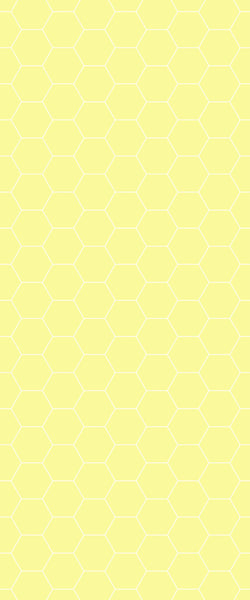 Yellow Hexagon Tile Acrylic Wall Panel 2440mm x 1220mm (3mm Thick) - CladdTech