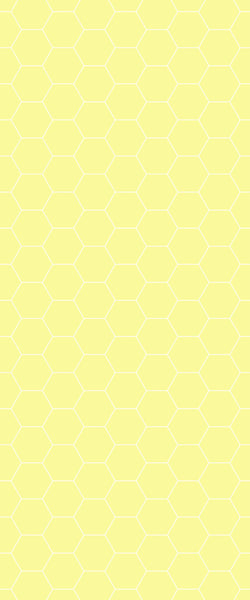 Yellow Hexagon Tile Acrylic Wall Panel 2440mm x 1220mm (3mm Thick) - CladdTech