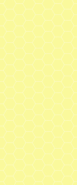 Yellow Hexagon Tile Acrylic Wall Panel 2440mm x 1220mm (3mm Thick) - CladdTech