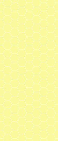 Yellow Hexagon Tile Acrylic Wall Panel 2440mm x 1220mm (3mm Thick) - CladdTech