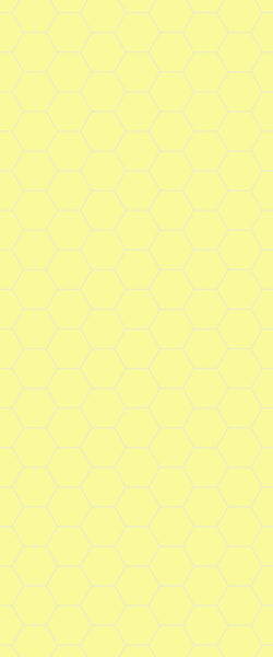 Yellow Hexagon Tile Acrylic Wall Panel 2440mm x 1220mm (3mm Thick) - CladdTech