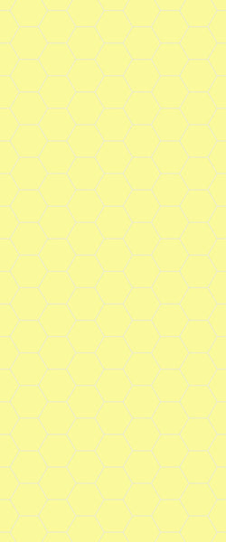 Yellow Hexagon Tile Acrylic Wall Panel 2440mm x 1220mm (3mm Thick) - CladdTech