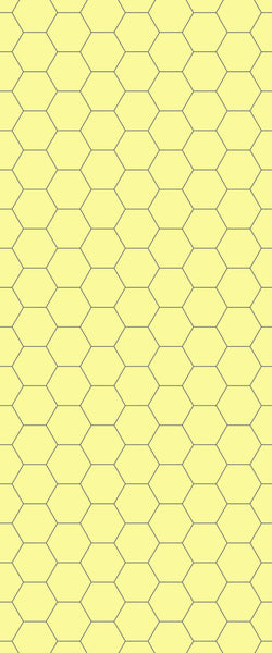 Yellow Hexagon Tile Acrylic Wall Panel 2440mm x 1220mm (3mm Thick) - CladdTech