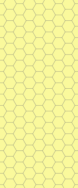 Yellow Hexagon Tile Acrylic Wall Panel 2440mm x 1220mm (3mm Thick) - CladdTech